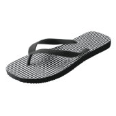 hondentand patroon zwart en wit teenslippers (Schuin)