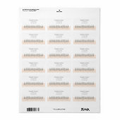 Hondentand Prettig Kerstfeest Modern Etiket (Full Sheet)