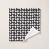Hondentand Zwart Wit Patroon Bad Handdoek (Wasdoekje)