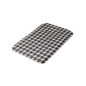 Hondentand Zwart Wit Patroon Badmat (Gekanteld)
