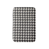 Hondentand Zwart Wit Patroon Badmat (Voorkant Verticaal)
