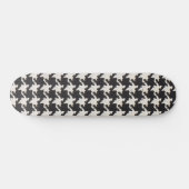 Hondentand Zwart Wit Patroon Persoonlijk Skateboard (Horizontaal)