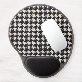 Hondentand zwart-witpatroon gel muismat