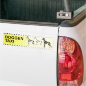 Hondentaxi Bumpersticker (Op Truck)
