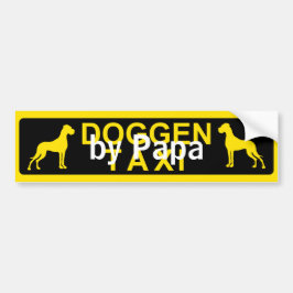 Hondentaxi speciaal bumpersticker