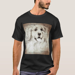 Hondentekening Leonardo da Vinci Classic Art Manne T-shirt