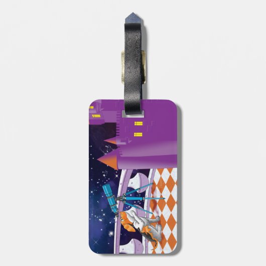 hondentelescoop bagagelabel (Achterkant verticaal)