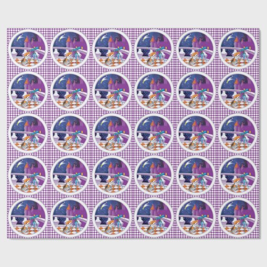 hondentelescoop cadeaupapier (Vlak)