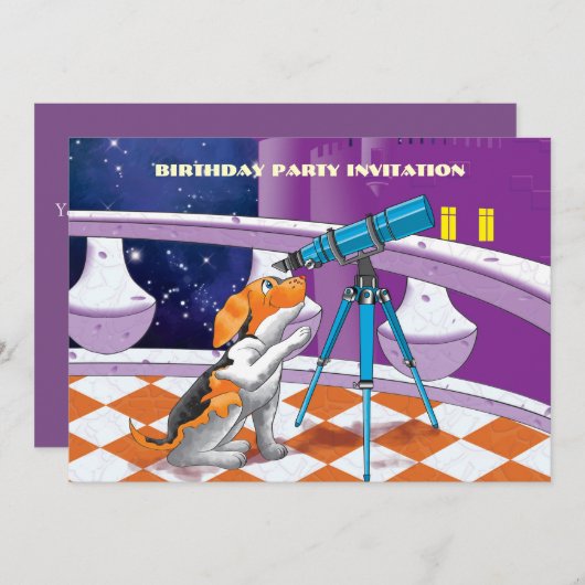 hondentelescoop kaart (Voorkant / Achterkant)