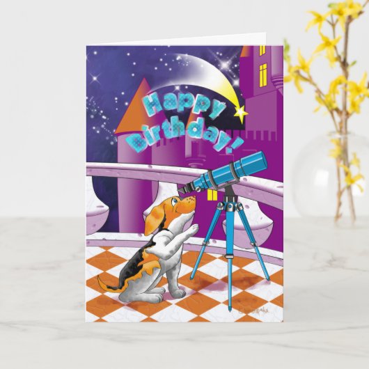 hondentelescoop kaart (Gele Bloem)