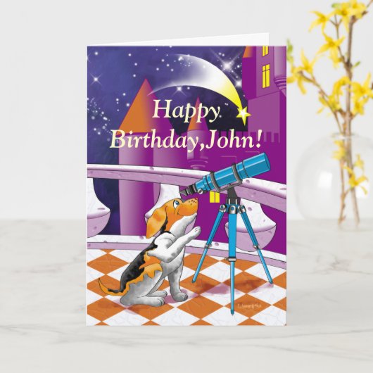 hondentelescoop kaart (Gele Bloem)