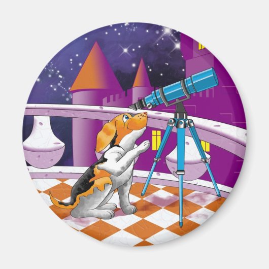 hondentelescoop magneet (Voorkant)