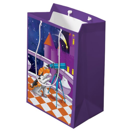 hondentelescoop medium cadeauzakje (Achterkant Gekanteld)