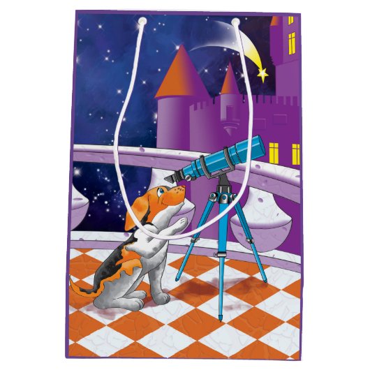 hondentelescoop medium cadeauzakje (Achterkant)