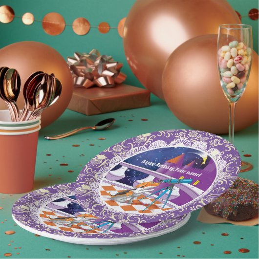 hondentelescoop papieren bordje (Multi)