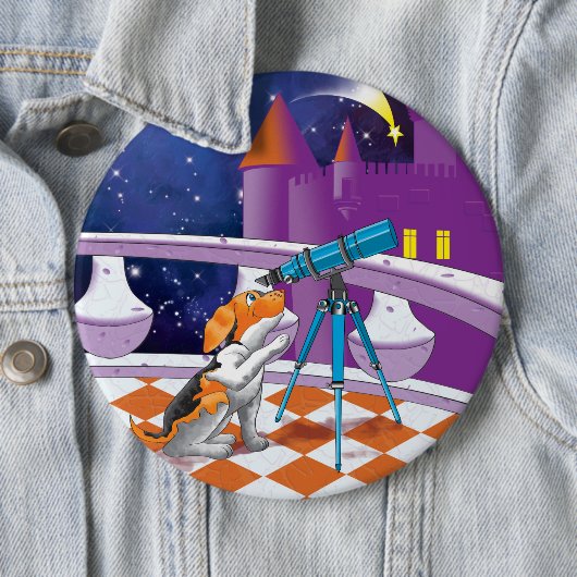 hondentelescoop ronde button 6,0 cm (In situ)