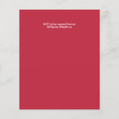 Hondenthema Baby shower Dachshund Winterkerst (Achterkant)