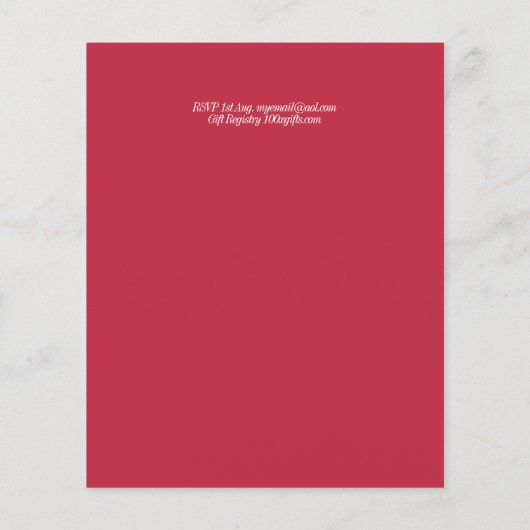 Hondenthema Baby shower Dachshund Winterkerst (Achterkant)