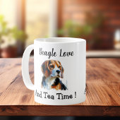 Hondentijd Bruine beagle Personaliseer Koffiemok