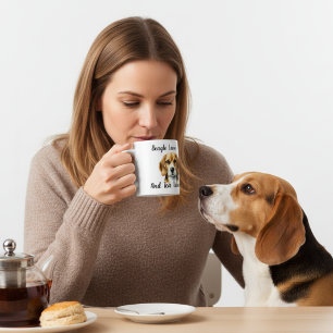 Hondentijd Bruine beagle Personaliseer Koffiemok