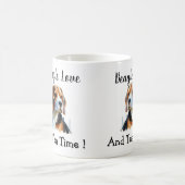 Hondentijd Bruine beagle Personaliseer Koffiemok (Center)