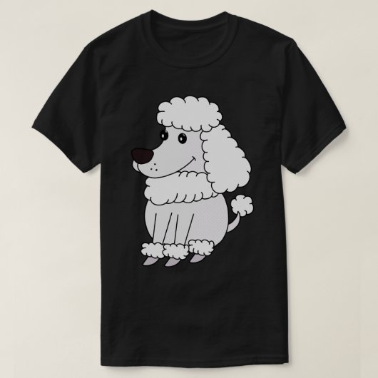 Hondentoon Schattig poedel T-shirt (Design voorkant)