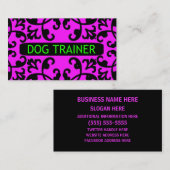 Hondentrainer Damask Visitekaartje (Voorkant / Achterkant)