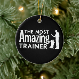 Hondentrainer De meest geweldige trainer Grappige  Keramisch Ornament