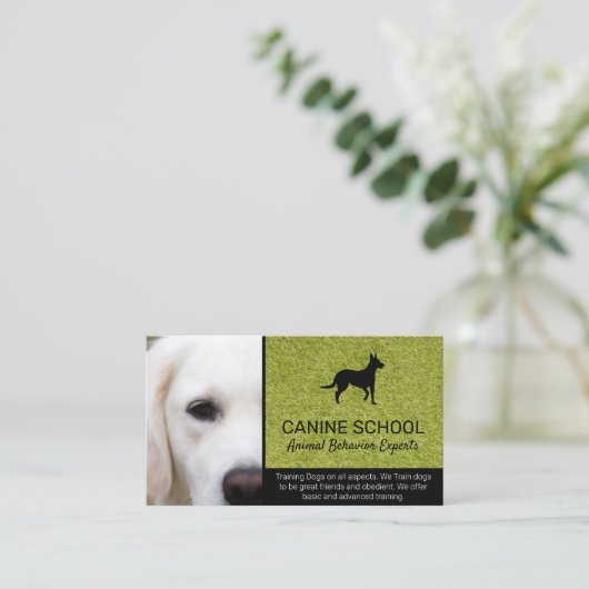 hondentrainer | dierengedrag visitekaartje (Staand voorkant)