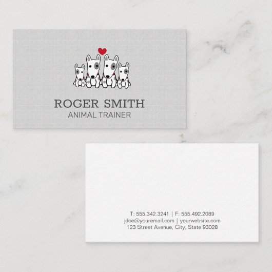 Hondentrainer | Dierenservices | Hondensitter Visitekaartje (Voorkant / Achterkant)