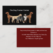 Hondentrainer en gehoorzaamheidstrainingscentrum visitekaartje (Voorkant / Achterkant)