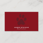 Hondentrainer | Hondenpoot Visitekaartje (Voorkant)