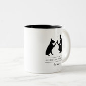 Hondentrainer / Hondentraining Tweekleurige Koffiemok (Voorkant rechts)