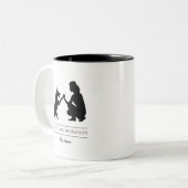 Hondentrainer / Hondentraining Tweekleurige Koffiemok (Voorkant links)