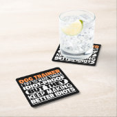 Hondentrainer Ik probeer dingen grappig te maken Kartonnen Onderzetters (Insitu)