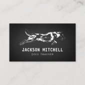 Hondentrainer - K9 Trainer Zwart-wit Visitekaartje (Voorkant)