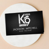 Hondentrainer - K9 Trainer Zwart-wit Visitekaartje