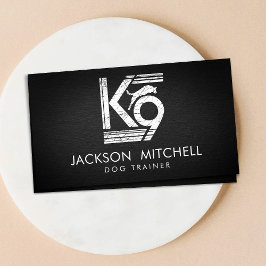 Hondentrainer - K9 Trainer Zwart-wit Visitekaartje