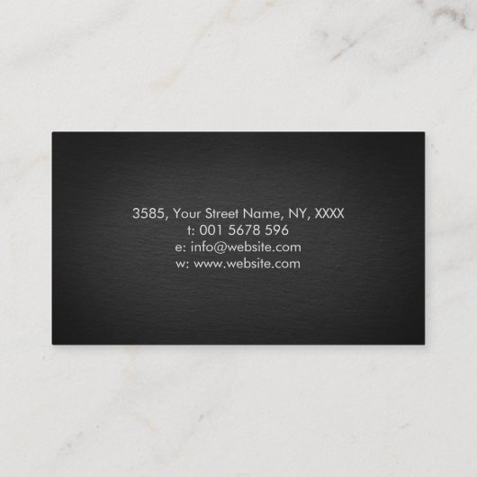 Hondentrainer - K9 Trainer Zwart-wit Visitekaartje (Achterkant)