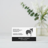 hondentrainer | oppas | Dierlijke hond icoon Visitekaartje (Staand voorkant)