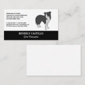 hondentrainer | oppas | Dierlijke hond icoon Visitekaartje (Voorkant / Achterkant)