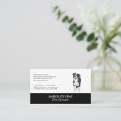 hondentrainer | oppas | Hondenpictogram Visitekaartje (Staand voorkant)