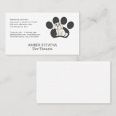 hondentrainer | oppas | Schattigee Doggie Sitting Visitekaartje (Voorkant / Achterkant)