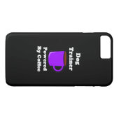 "Hondentrainer" Powered by Coffee Case-Mate iPhone Case (Achterkant (Horizontaal))