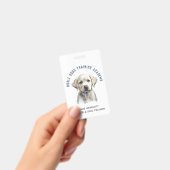 Hondentrainer Puppy Foto QR Code Badge (Handheld)