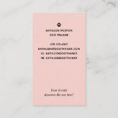 HondenTrainer Zwarte Silhouet Visitekaartje (Achterkant)