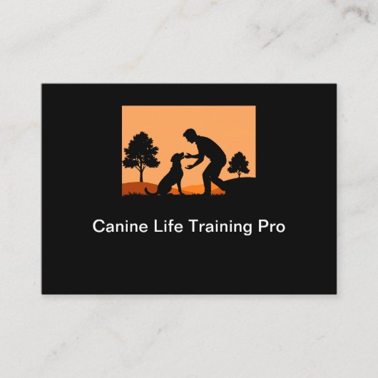Hondentraining Eenvoudige Visitekaartjes (Voorkant)