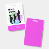 Hondentraining / Hondentrainer Badge (Voor- en achterkant)