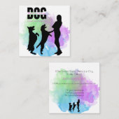 Hondentraining / Hondentrainer Vierkante Visitekaartje (Voorkant / Achterkant)