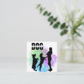 Hondentraining / Hondentrainer Vierkante Visitekaartje (Staand voorkant)